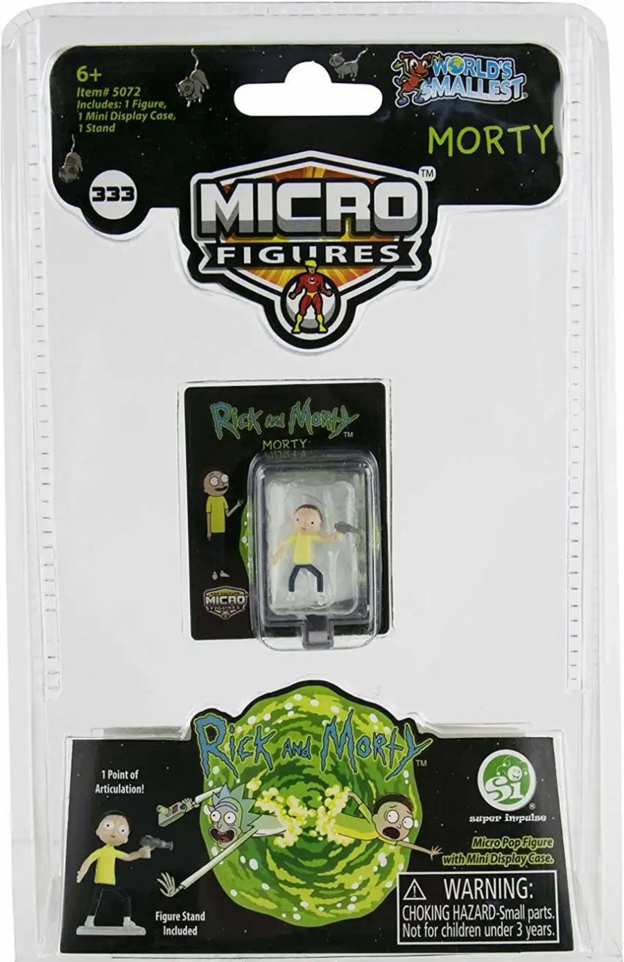 All Brands Super Impulse | World'S Smallest Rick & Morty Morty 1.25-Inch Micro Figure