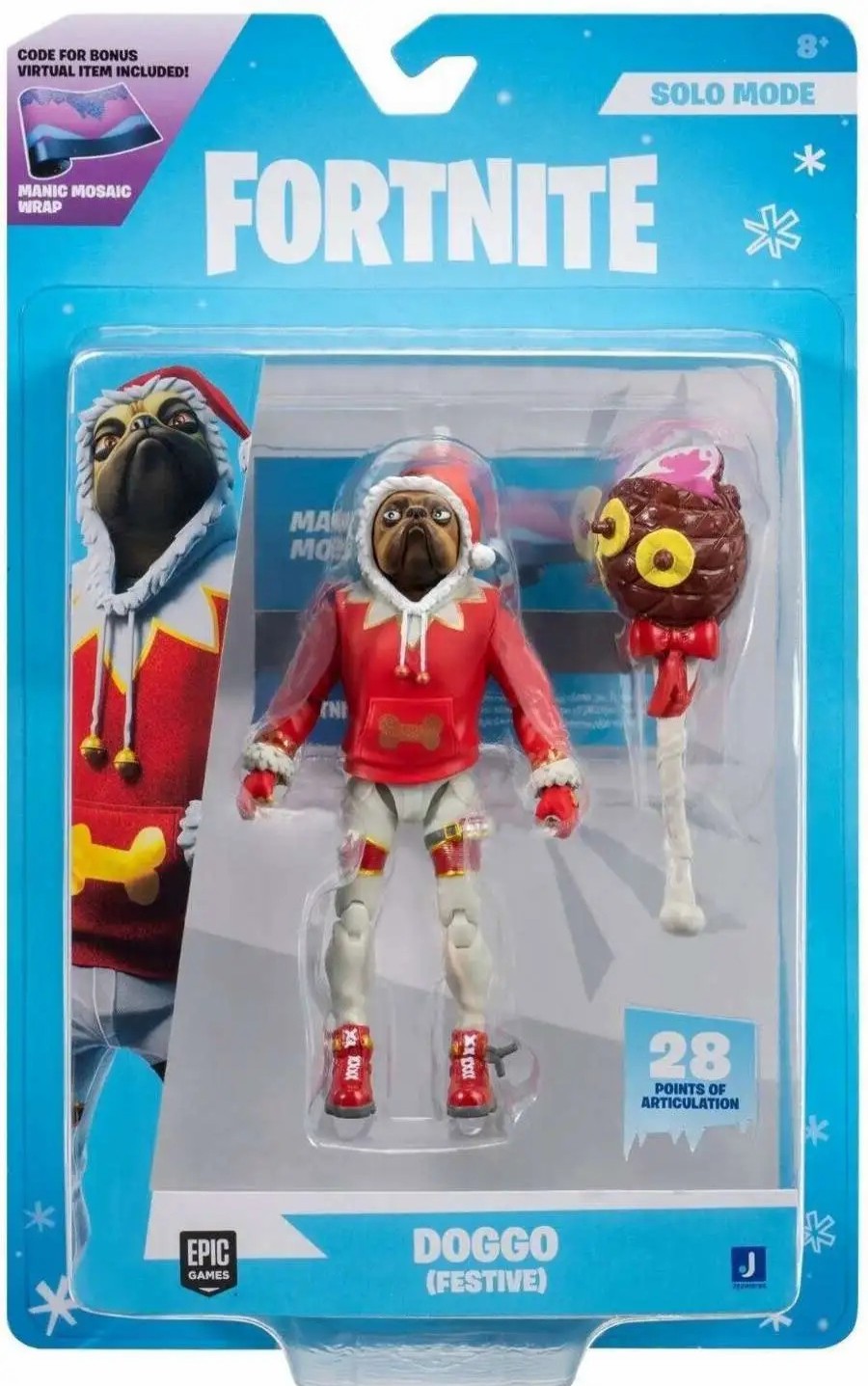 All Brands Jazwares | Fortnite Solo Mode Doggo Action Figure [Festive]