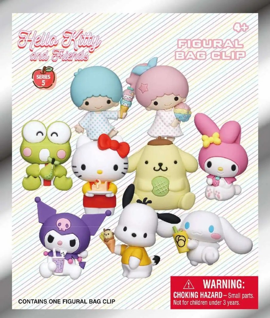 All Brands Monogram | Sanrio 3D Figural Foam Bag Clip Hello Kitty & Friends Series 5 Mystery Pack [1 Random Figure]