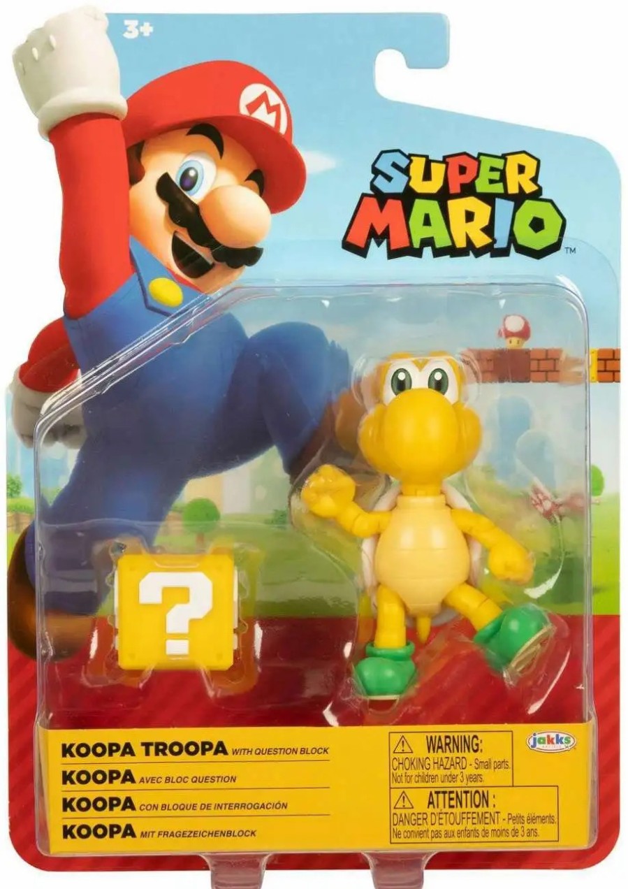 All Brands Jakks Pacific | World Of Nintendo Wave 29 Koopa Troopa Action Figure [With Question Block]