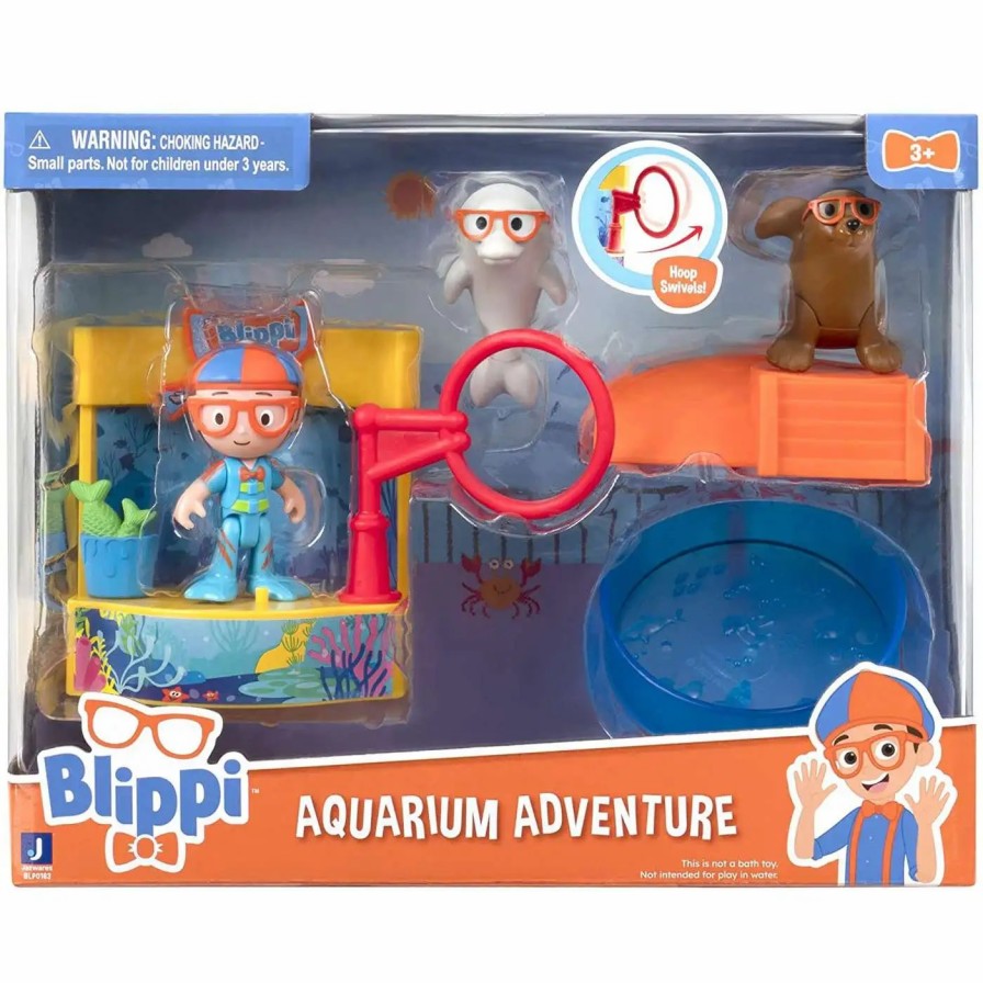 All Brands Jazwares | Blippi Aquarium Adventure Playset