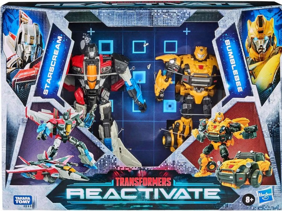 All Brands Hasbro | Transformers Reactivate Starscream & Bumblebee Action Figure 2-Pack [Video Game-Inspired] (Pre-Order Ships February)