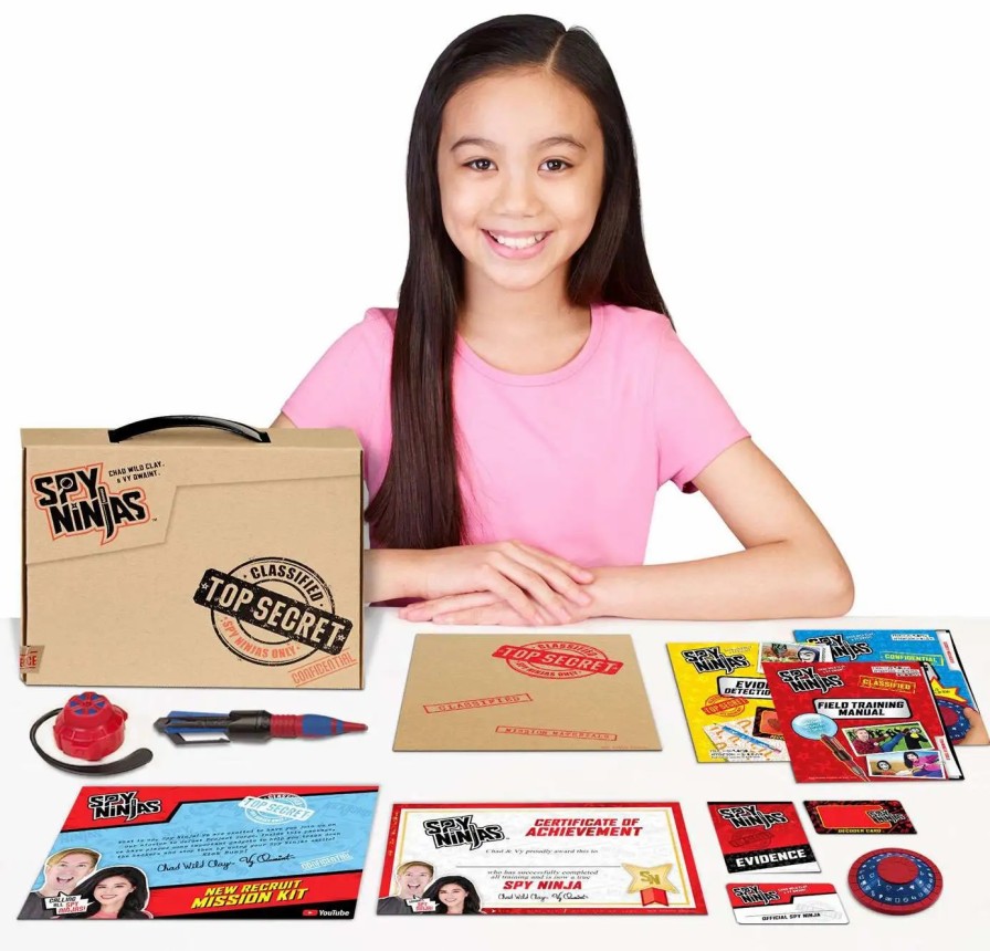 All Brands Playmates | Spy Ninjas Chad Wild Clay & Vy Qwaint New Recruit Mission Kit Playset