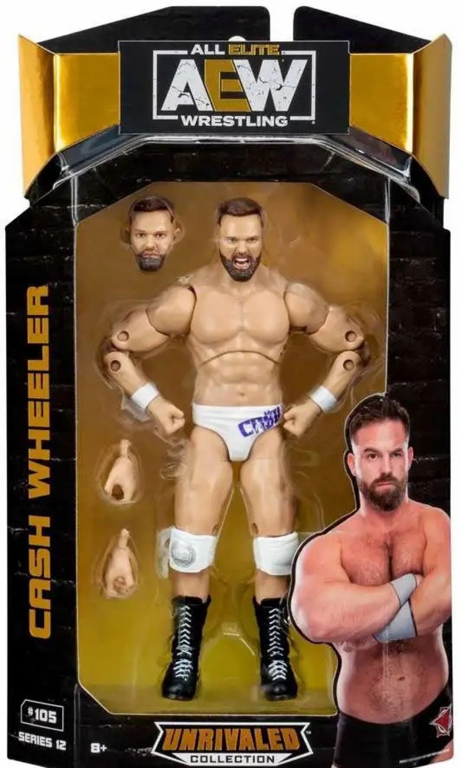 All Brands Jazwares | Aew All Elite Wrestling Unrivaled Collection Series 12 Cash Wheeler Action Figure