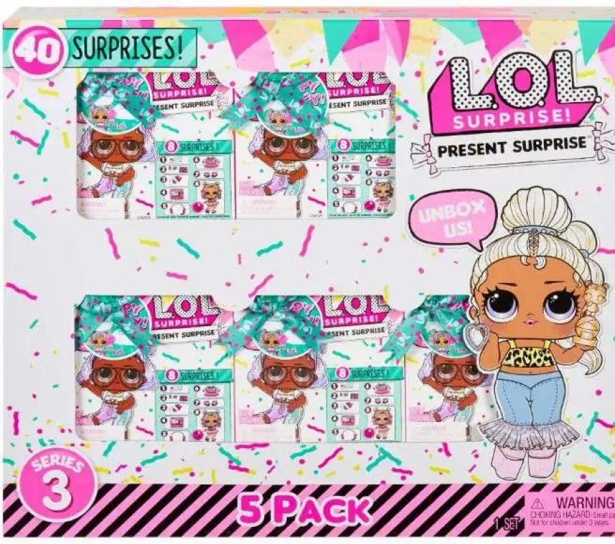 All Brands MGA Entertainment | Lol Surprise Present Surprise Series 3 Exclusive Mystery 5-Pack