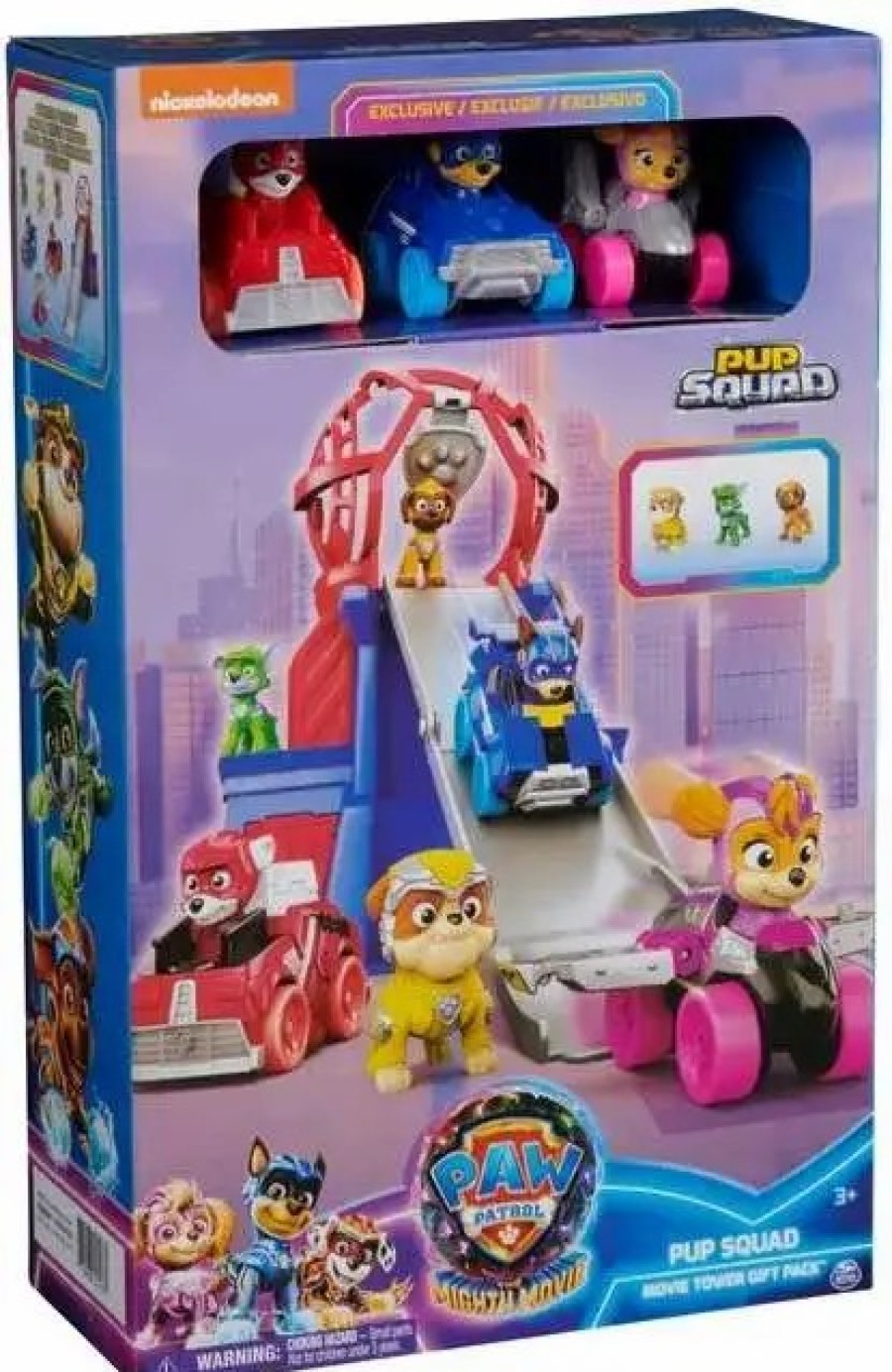 All Brands Spin Master | Paw Patrol The Mighty Movie Pup Squad Movie Tower Gift Pack