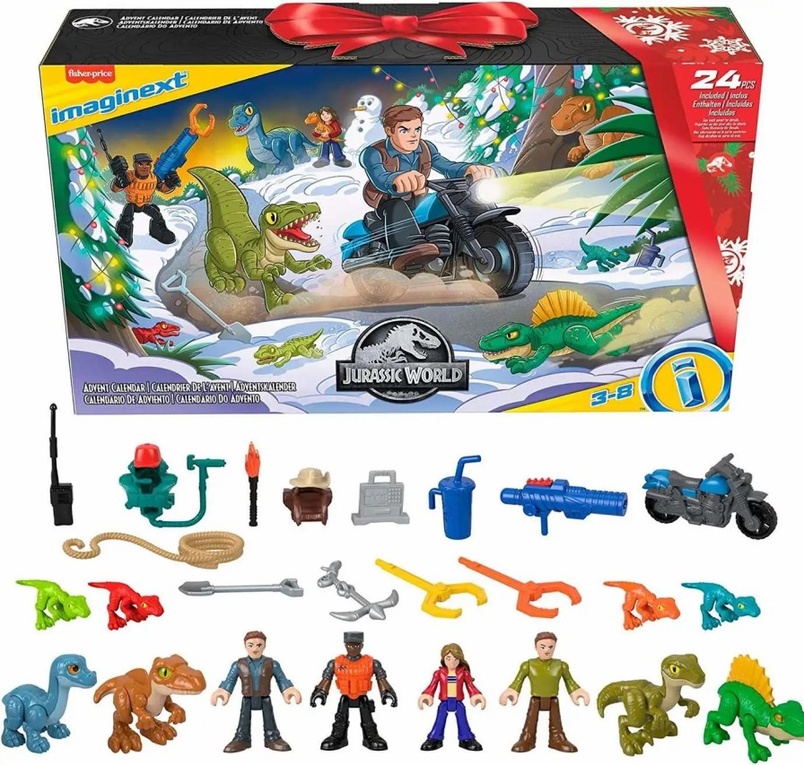 All Brands Fisher Price | Fisher Price Imaginext Holiday Jurassic World Advent Calendar