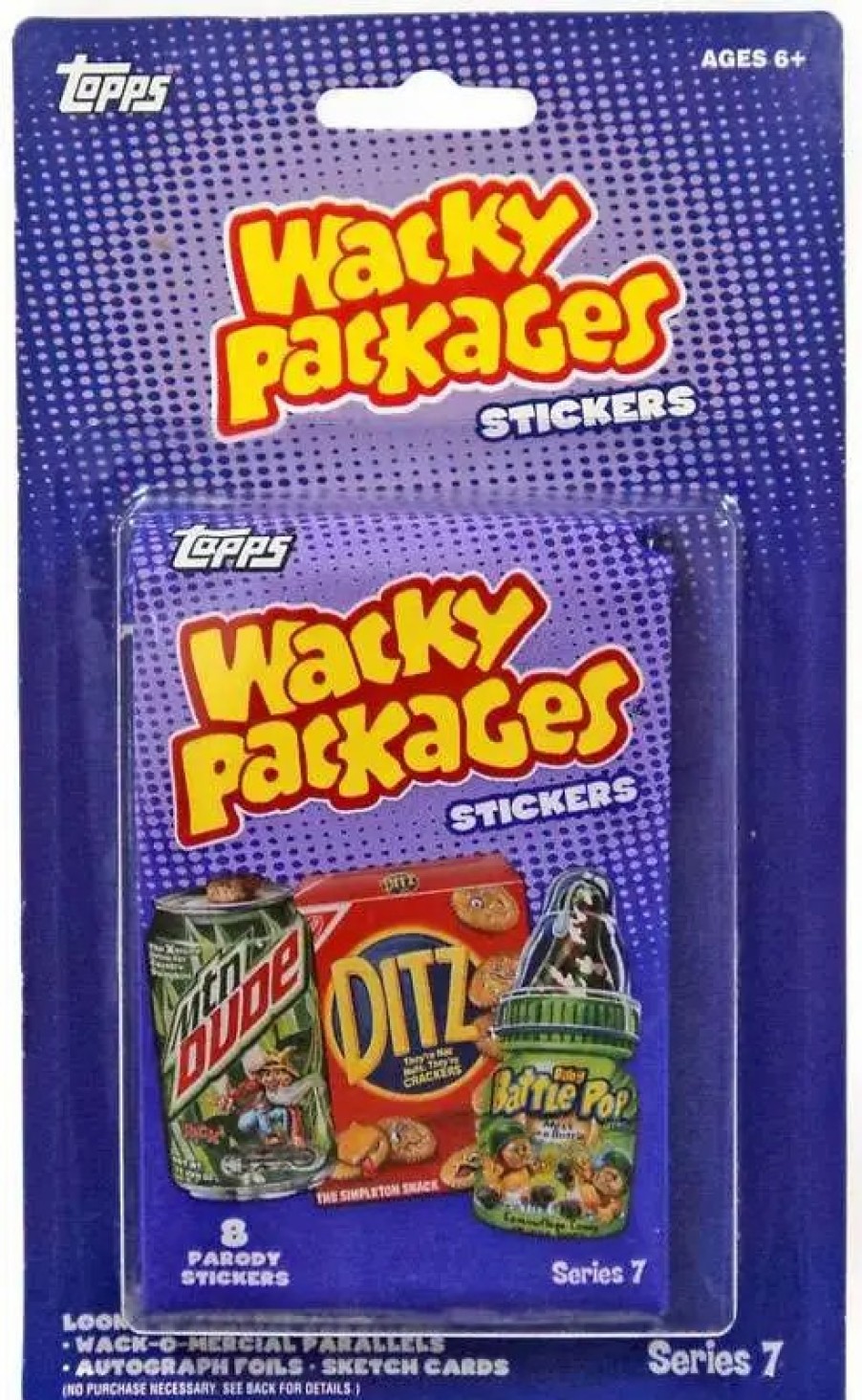 All Brands Topps | Wacky Packages Topps Series 7 Trading Card Sticker Blister 2-Pack [16 Cards In Total!]