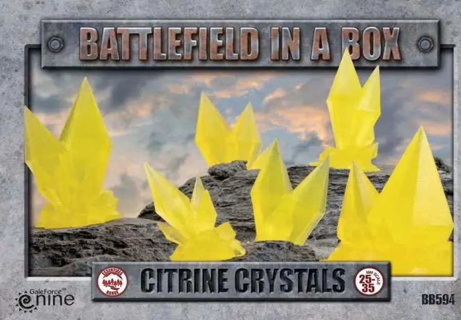 All Brands Battlefront Miniatures | Battlefield In A Box Citrine Crystals Miniatures