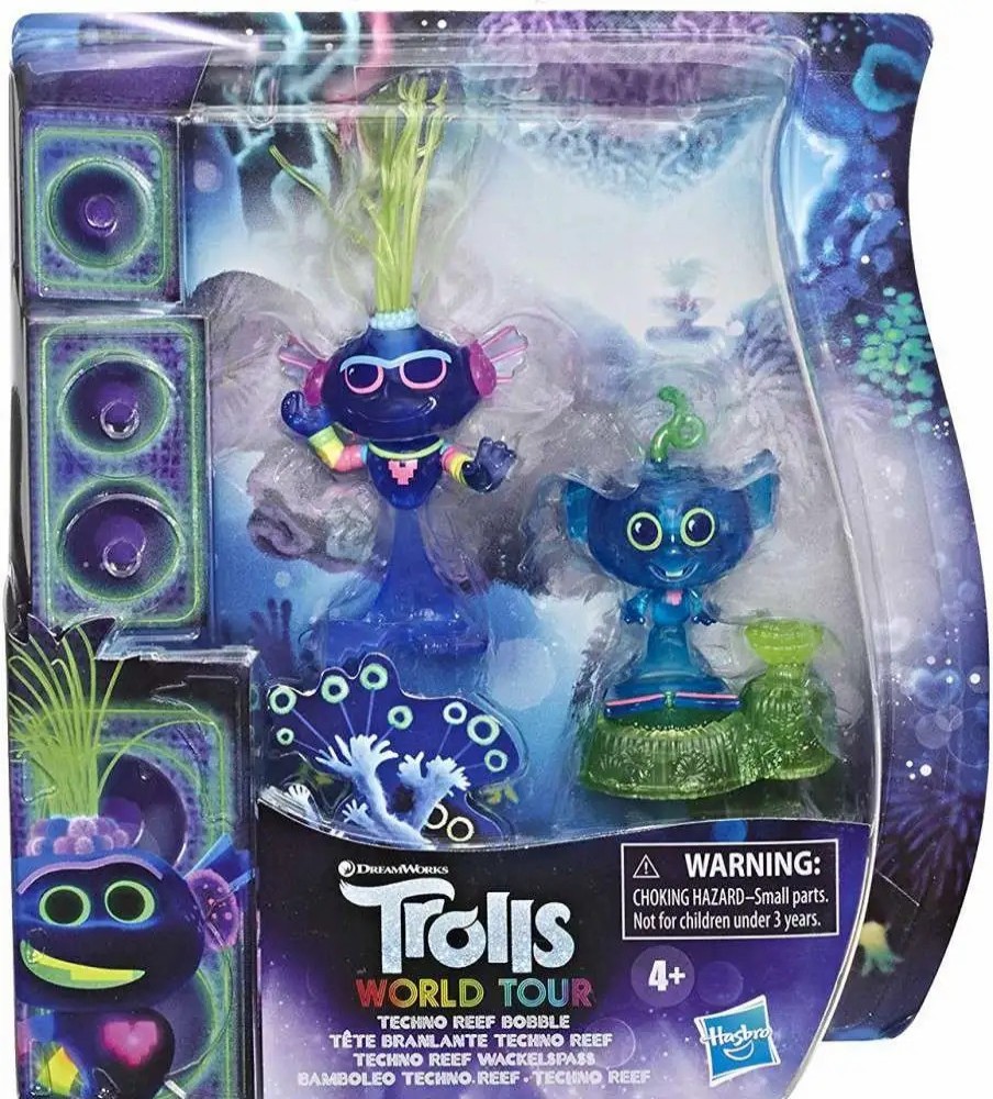 All Brands Hasbro Toys | Trolls World Tour Techno Reef Bobble 2-Inch Figure 2-Pack