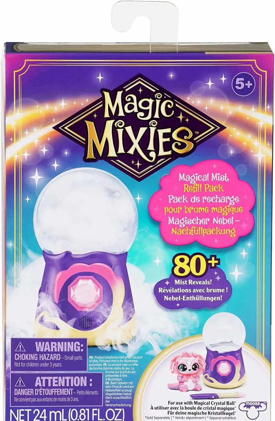 All Brands Moose Toys | Magic Mixies Magical Mist Refill Pack [80+ Mist Reveals! For Use With The Magical Crystal Ball]