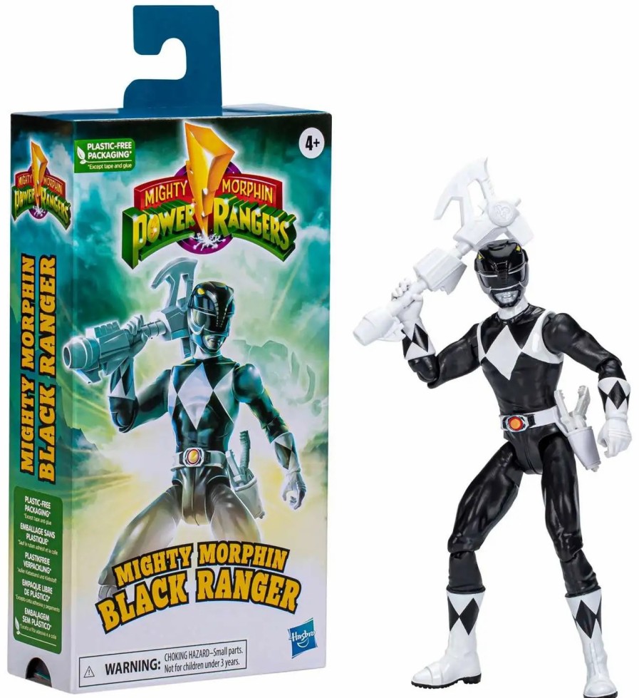 All Brands Hasbro Toys | Power Rangers Mighty Morphin 30Th Anniversary Black Ranger Action Figure