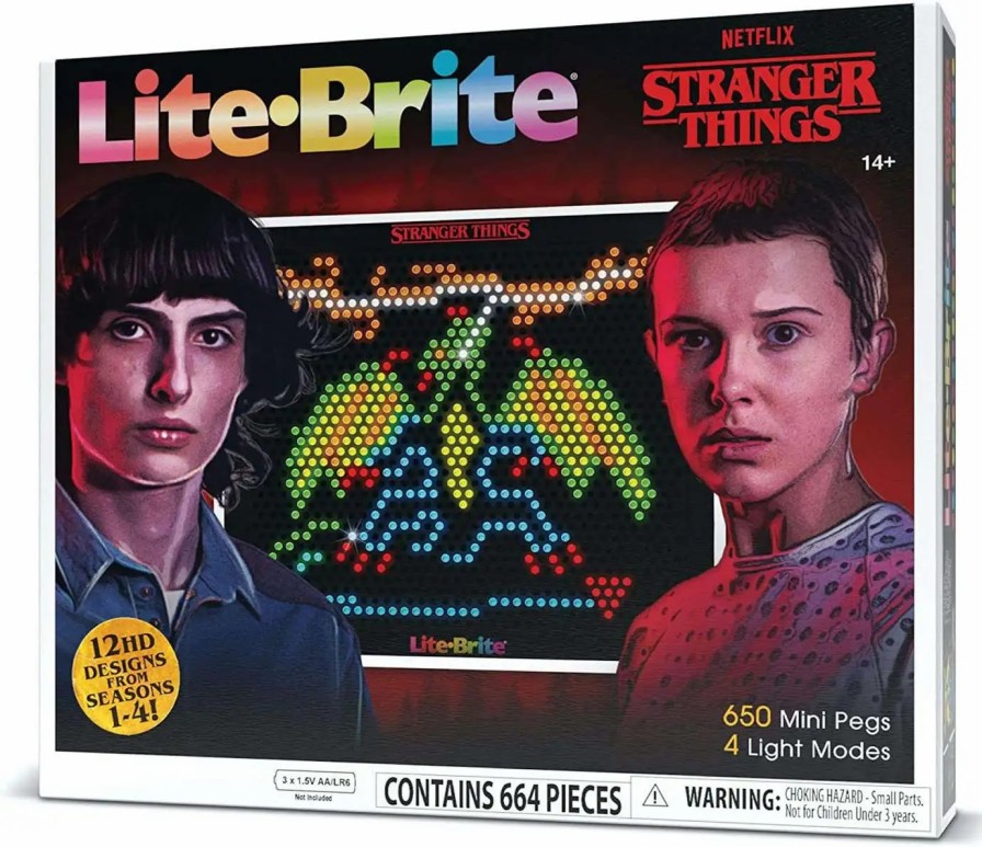 All Brands Basic Fun | Lite Brite Stranger Things Best Of Season 4 Set [664 Pieces]