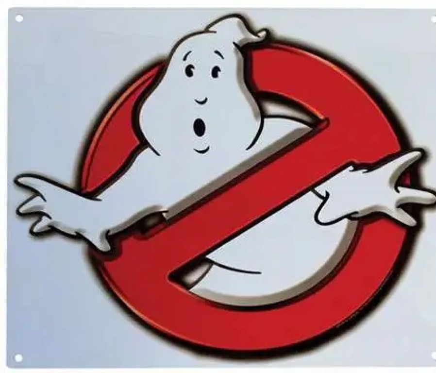 All Brands Factory Entertainment | Ghostbusters No Ghosts Logo 9-Inchx11-Inch Metal Sign