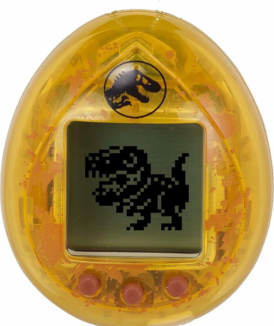 All Brands Bandai America | Tamagotchi Jurassic Park 30Th Anniversary X Nano Dinosaur Virtual Pet Toy [Amber Version]