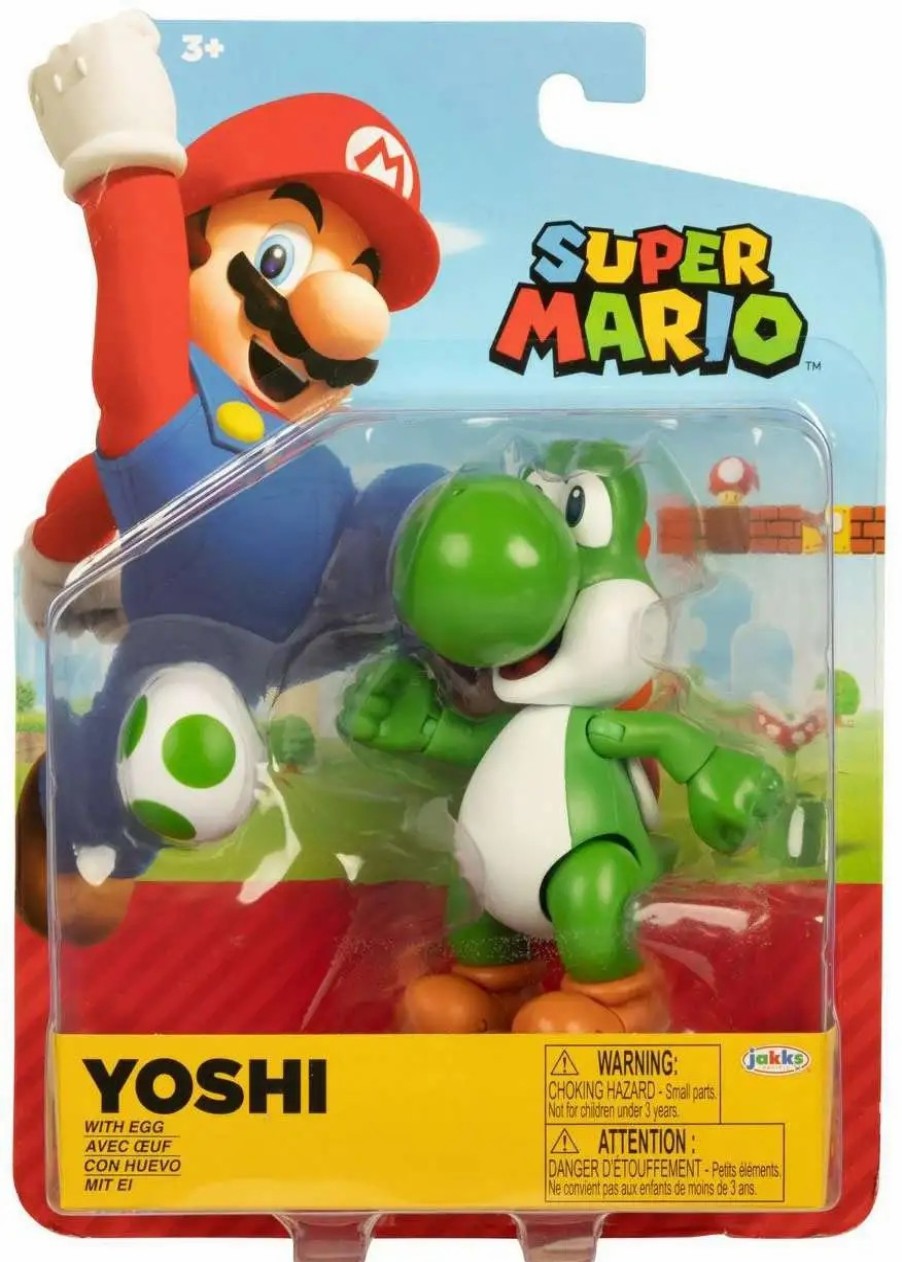 All Brands Jakks Pacific | World Of Nintendo Super Mario Yoshi Action Figure [With Green Egg]