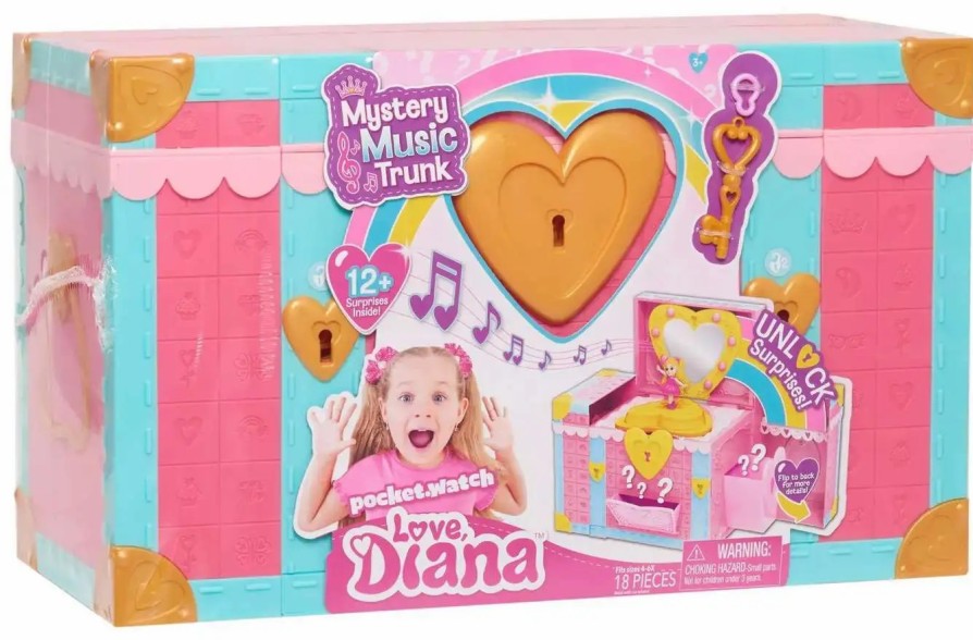 All Brands Just Play | Love, Diana Mystery Music Trunk Exclusive 6-Inch Playset [Unlock Surprises]