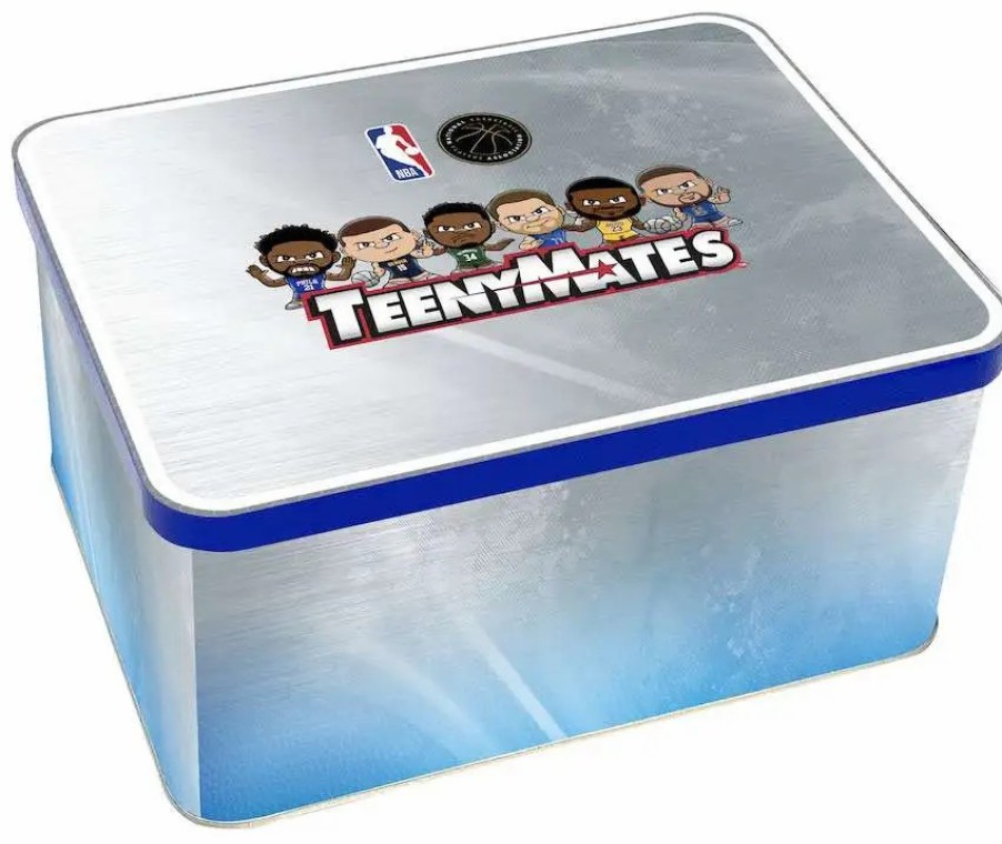 All Brands Party Animal Toys | Nba Teenymates Basketball Series 9 Silver Series Collector Tin