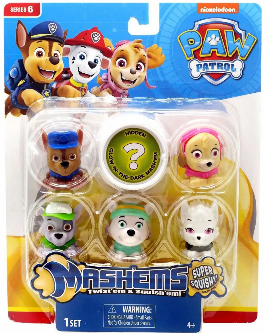 All Brands Basic Fun | Mashems Series 6 Paw Patrol Mini Figure 6-Pack