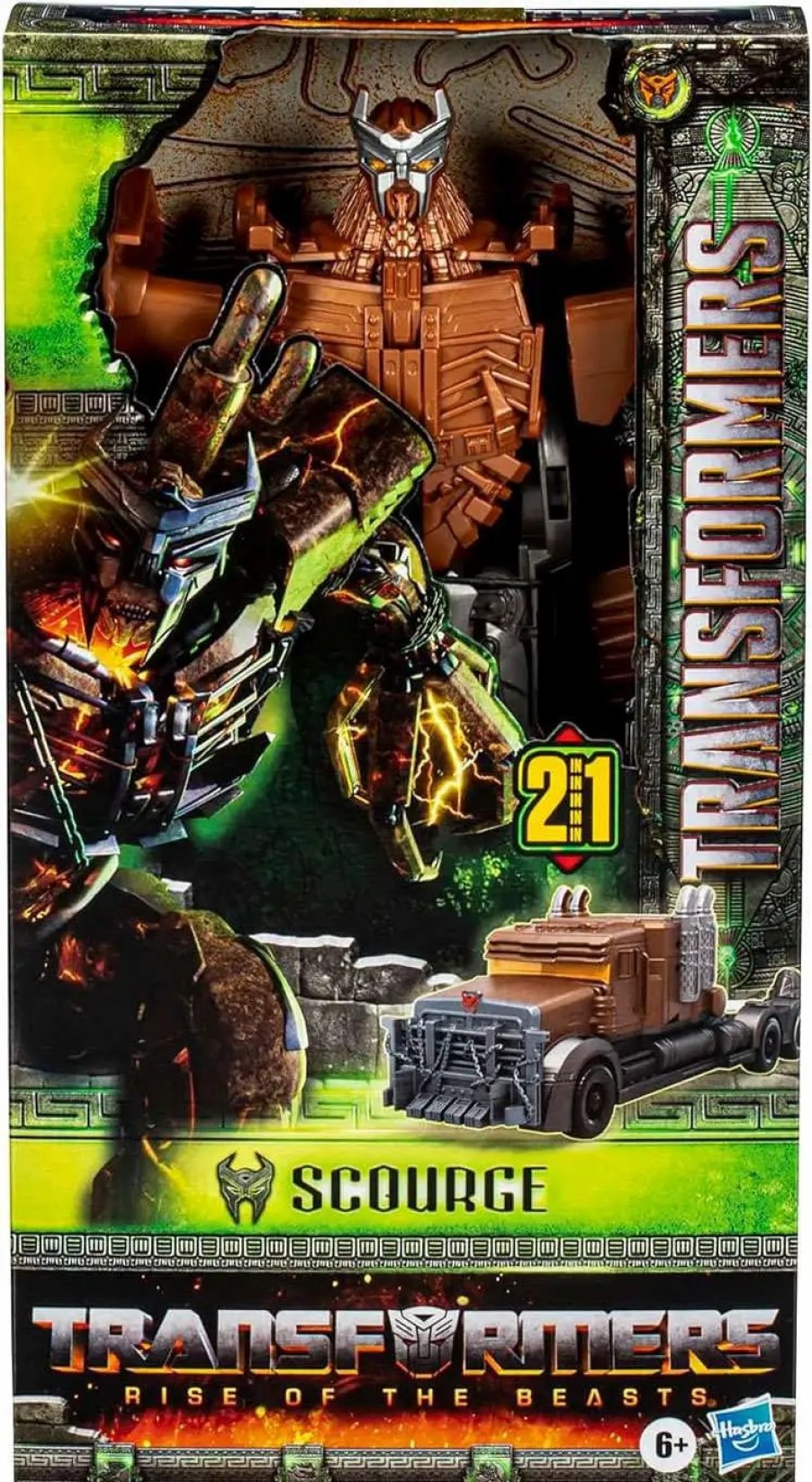 All Brands Hasbro | Transformers Rise Of The Beasts Titan Changers Scourge 10.5" Action Figure