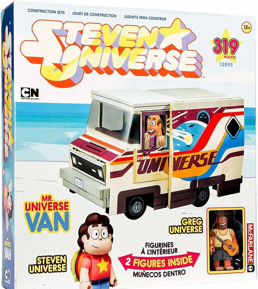 All Brands McFarlane Toys | Mcfarlane Toys Steven Universe Greg Universe & Mr. Universe Van Large Construction Set [Damaged Package]