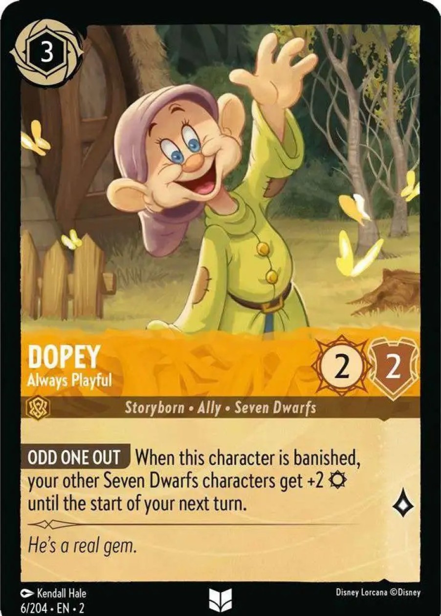 All Brands Ravensburger | Disney Lorcana Trading Card Game Rise Of The Floodborn Uncommon Dopey - Always Playful #6