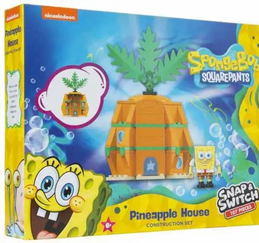 All Brands Well Played Toys | Spongebob Squarepants Snap & Switch Pineapple House Construction Set