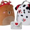 All Brands Kellytoys | Squishmallows 2024 Valentine'S Day Omar & Dustin 8-Inch Treat Pail Plush 2-Pack