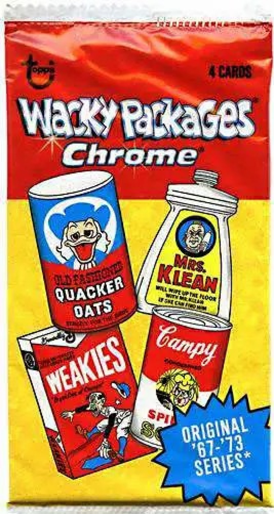 All Brands Topps | Wacky Packages Topps 2014 Chrome Trading Card Retail Pack [4 Cards]