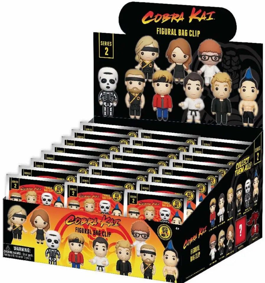 All Brands Monogram | 3D Figural Bag Clip Cobra Kai Series 2 Mystery Box [24 Packs]