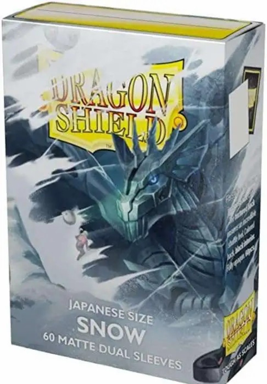 All Brands Dragon Shield | Dragon Shield Snow Matte Dual 60 Pack Sleeves Card Sleeves [Japanese Size]