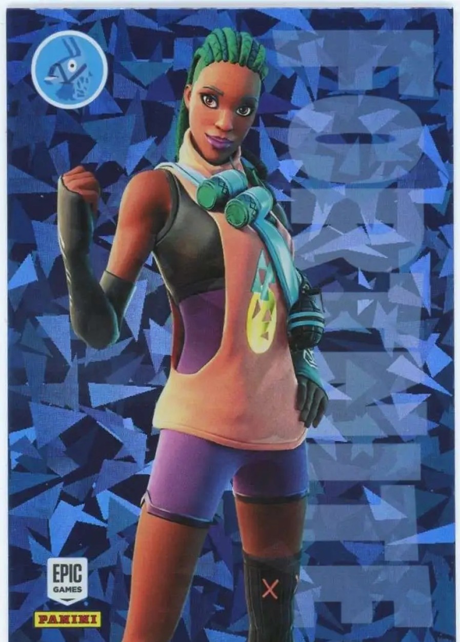 All Brands Panini | Fortnite 2021 Series 3 Cracked Ice Zina #100 [Rare Outfit]