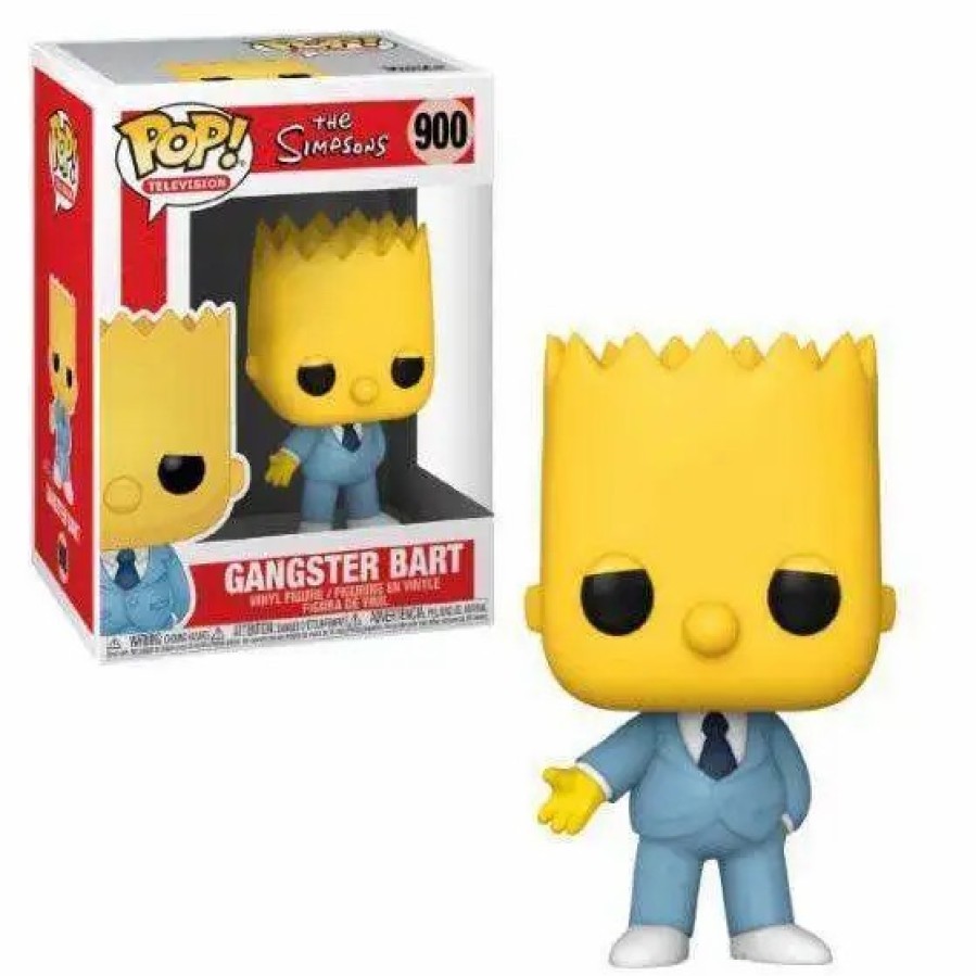 All Brands Funko | Funko The Simpsons Pop! Television Gangster Bart Vinyl Figure #900