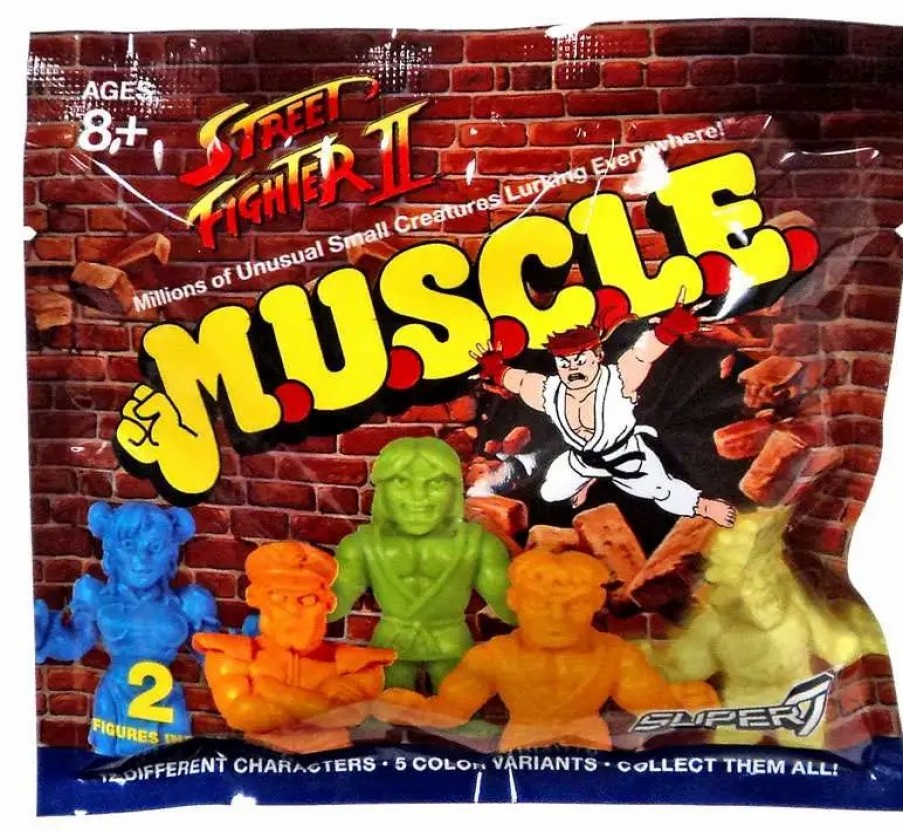 All Brands Super7 | M.U.S.C.L.E. Street Fighter Ii Mystery Pack