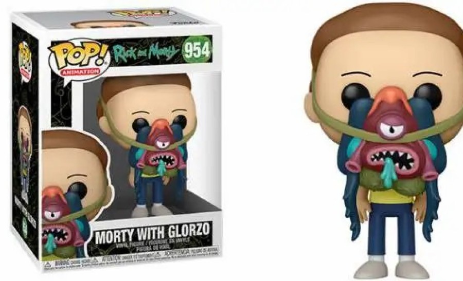 All Brands Funko | Funko Rick & Morty Pop! Animation Morty With Glorzo Vinyl Figure #954