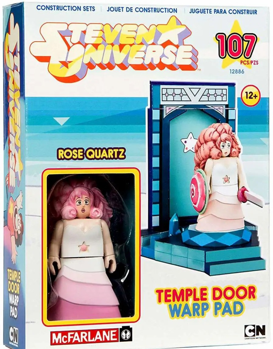 All Brands McFarlane Toys | Mcfarlane Toys Steven Universe Rose Quartz & Temple Door Warp Pad Small Construction Set