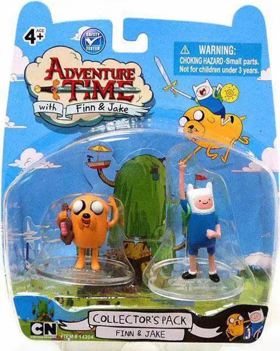 All Brands Jazwares | Adventure Time Collector'S Pack Finn & Jake 2-Inch Mini Figure 2-Pack