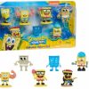 All Brands Just Play | Spongebob Squarepants Sponge Out Of Water Musclebob Bluffpants, Old-Tim Spongebob, Jellyfishing Spongebob, Under The Sea Spongebob, Rocker Spongebob, Robot Spongebob & Ripped Pants Spongebob Mini Figure 7-Pack