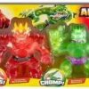 All Brands Moose Toys | Heroes Of Goo Jit Zu All Stars Tyro, Blazagon, Shredz & Corruptagon Action Figure 4-Pack