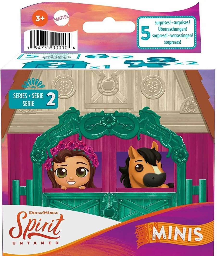 All Brands Mattel | Spirit Untamed Minis Precious Ponies Series 2 Mystery Pack [2 Random Figures (Horse & Friend) & 3 Accessories (5 Surprises)]