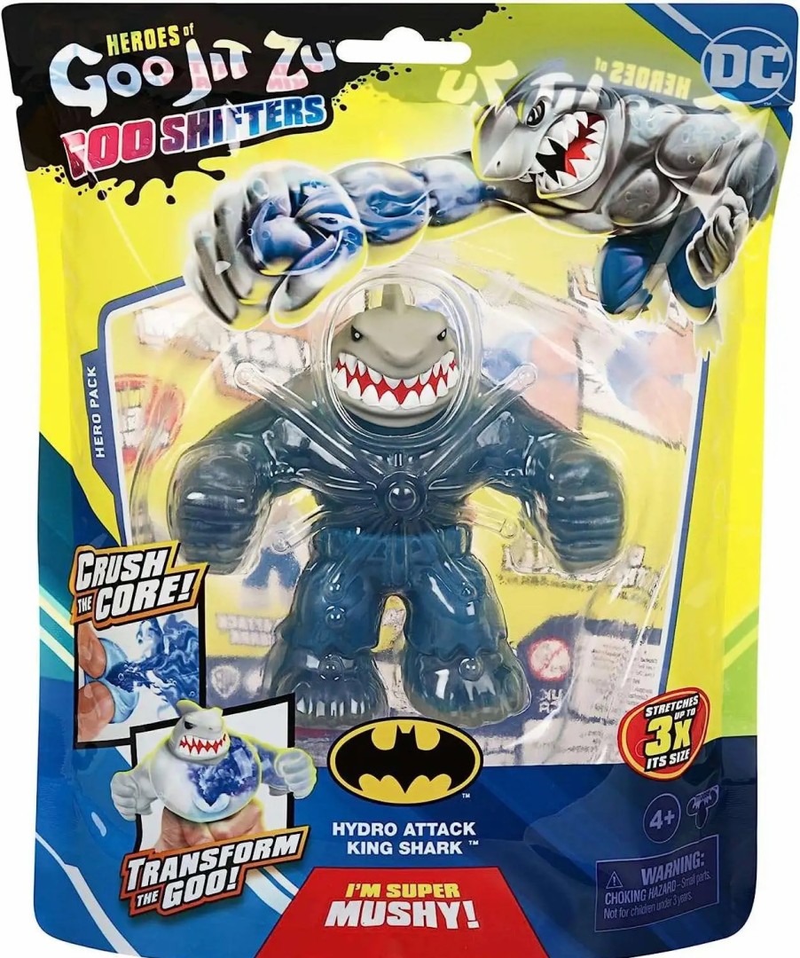 All Brands Moose Toys | Heroes Of Goo Jit Zu Dc Goo Shifters Hydro Attack King Shark Action Figure