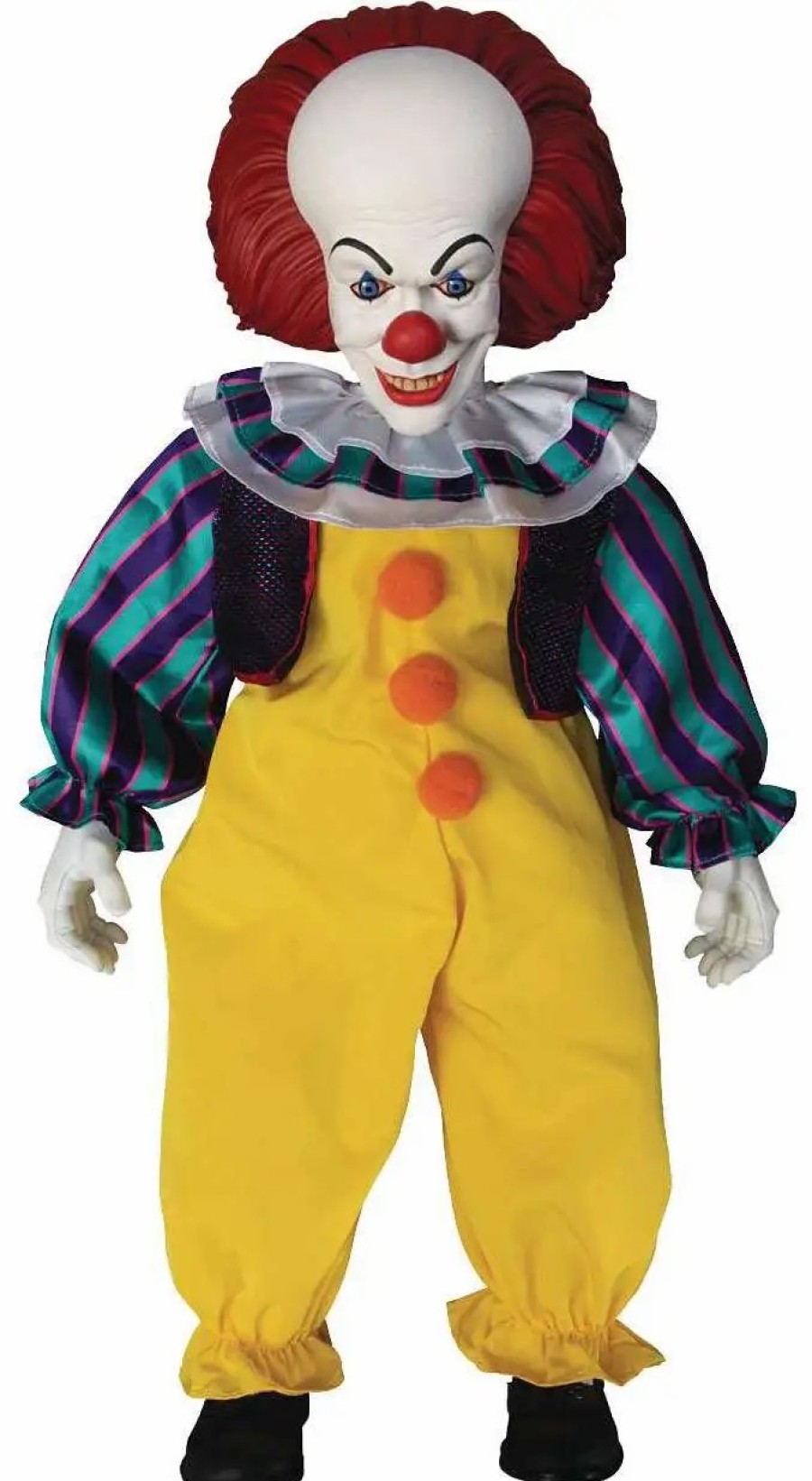 All Brands Mezco Toyz | It Movie (1990) Mds Designer Series Pennywise 18-Inch Roto Plush Doll [1990]