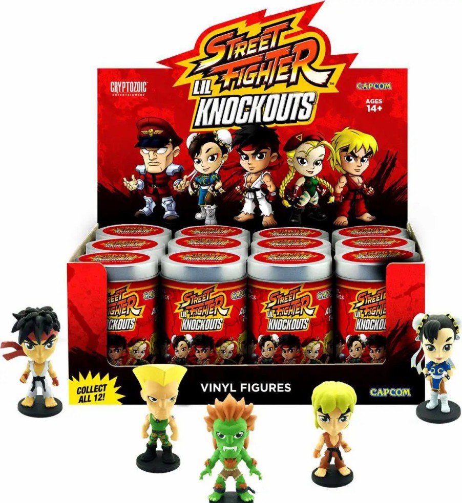 All Brands Cryptozoic Entertainment | Lil Knockouts Street Fighter 2.75-Inch Mystery Box [12 Packs]