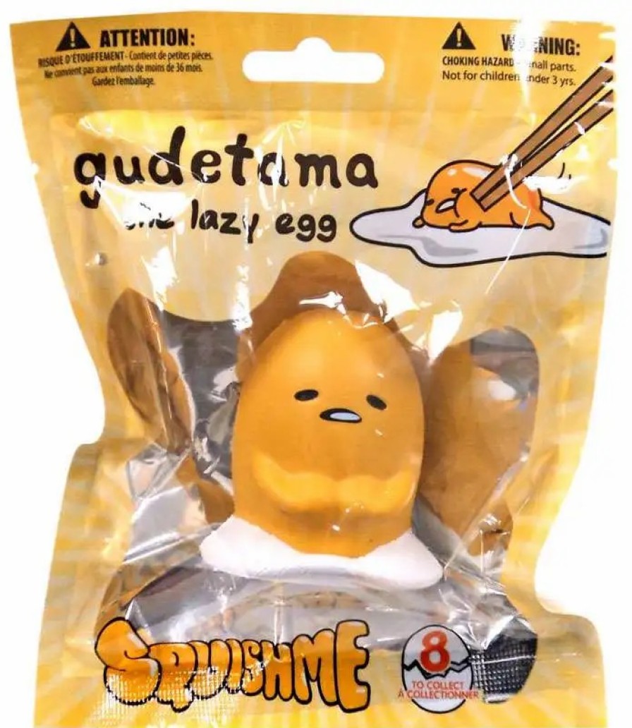 All Brands Just Toys | Sanrio Squishme Gudetama Squeeze Toy [Sitting Version 2]