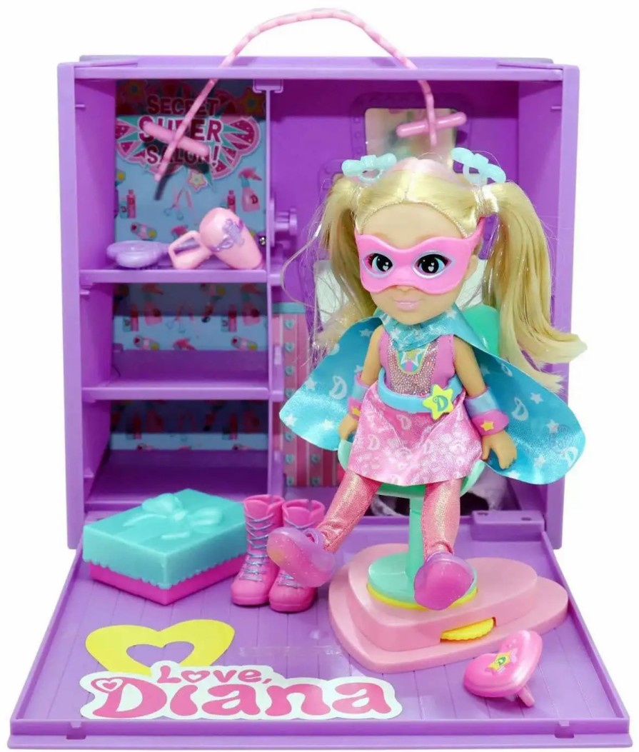 All Brands Head Start | Love, Diana Mini Mall Mystery Shopper 6-Inch Doll & Playset [Purple Case, Version 2]