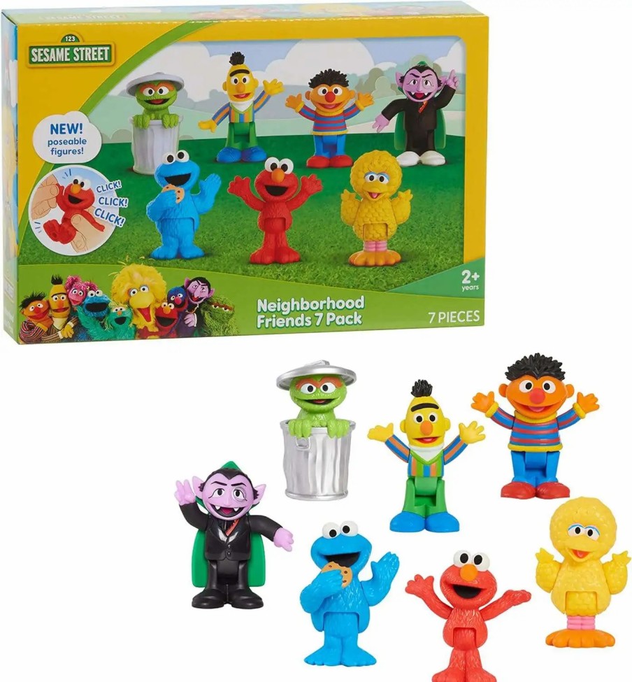 All Brands Just Play | Sesame Street Neighborhood Friends Figure 7-Pack