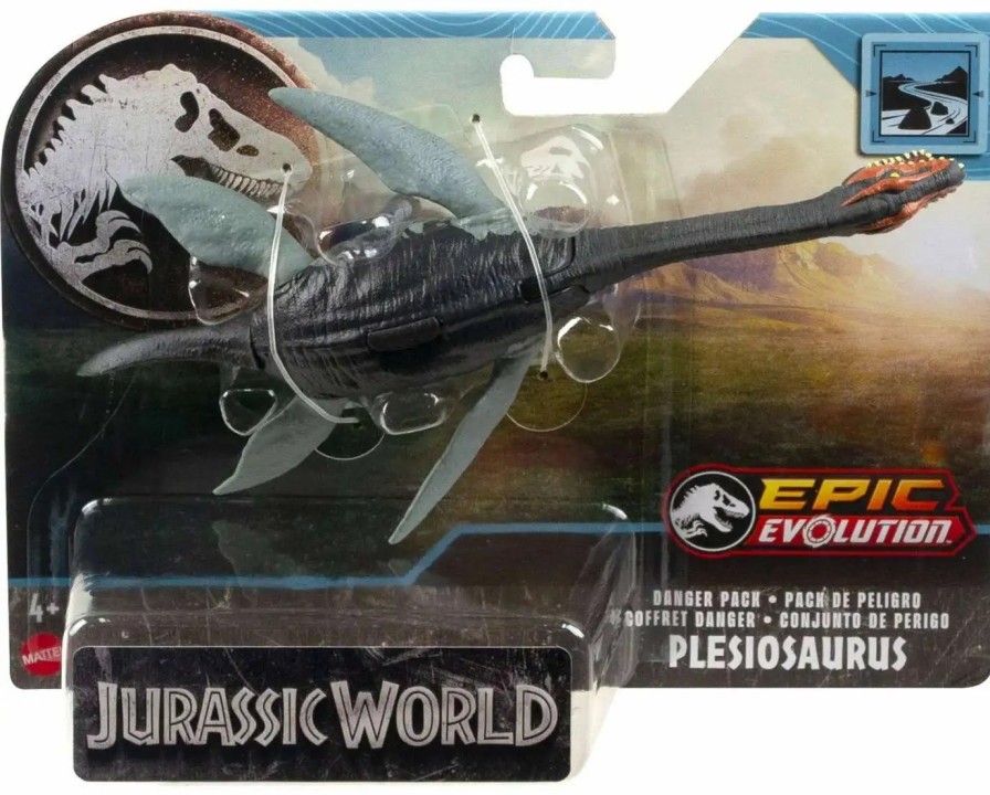 All Brands Mattel | Jurassic World Epic Evolution Danger Pack Plesiosaurus Action Figure