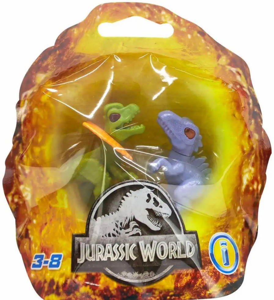 All Brands Fisher Price | Fisher Price Jurassic World Imaginext Dominion Giga & Dilophosaurus Mini Figure 2-Pack