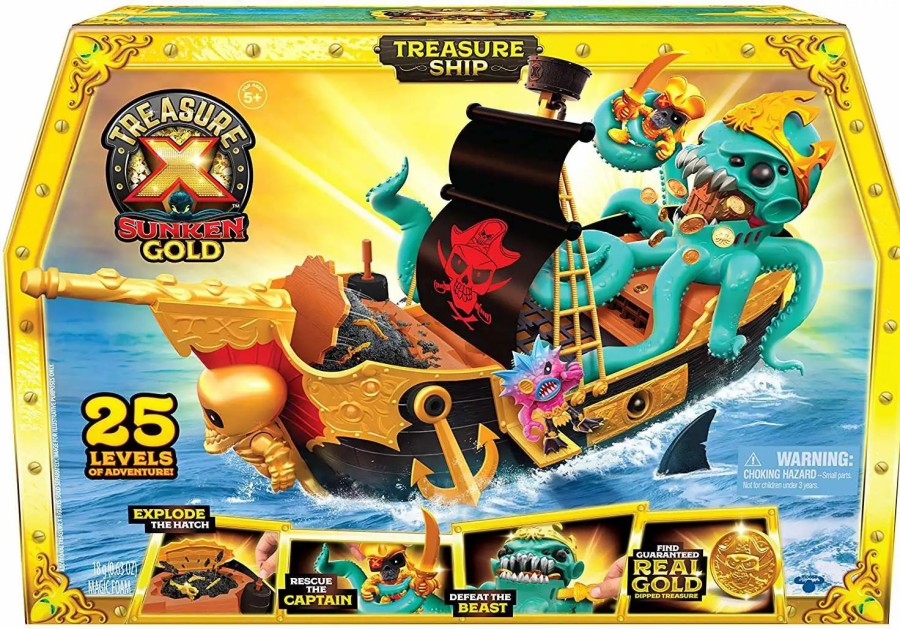 All Brands Moose Toys | Treasure X Series 5 Sunken Gold Treasure Ship Playset