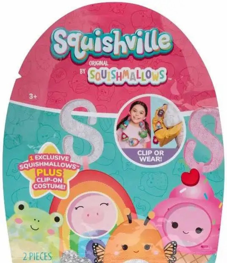 All Brands Kellytoys | Squishmallows Squishville! Style & Squish Clips Mystery Pack